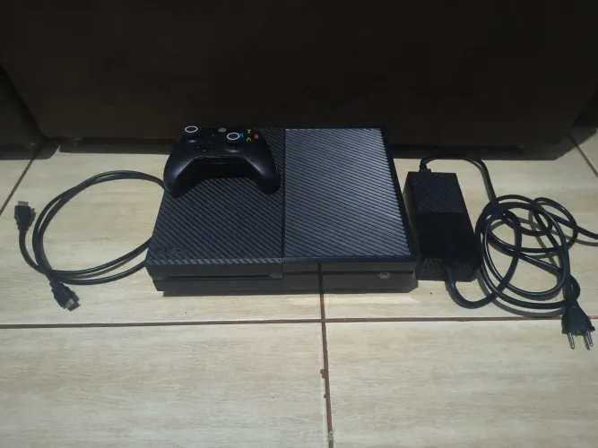 Xbox one fat com todos só cabos impecável