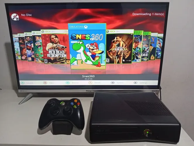 Xbox 360 turbinado com mais de 2 mil jogos entrego 