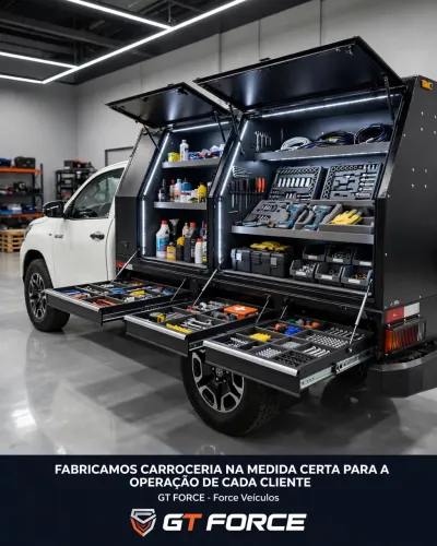 Carroceria Adaptada para sua operação e aqui Gt Force