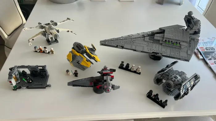 Coleção LEGO Star Wars Original - X-Wing, Star Destroyer, TIE Bomber e mais