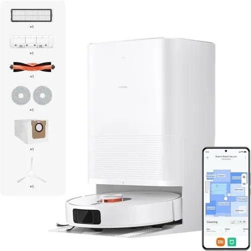 Xiaomi vacuum aspirador x20+ cor branco Com Estação Base Inteligente