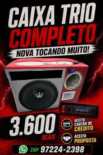 Caixa se som trio