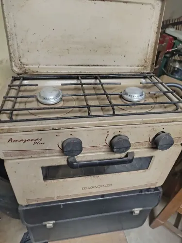 Fogão falo 2 bocas Relíquia todo original O forno nunca foi usado