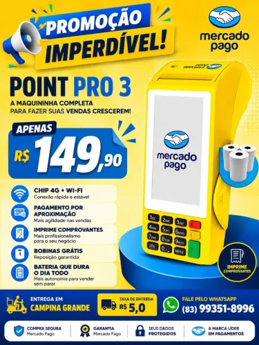 Máquina de cartão mercado 