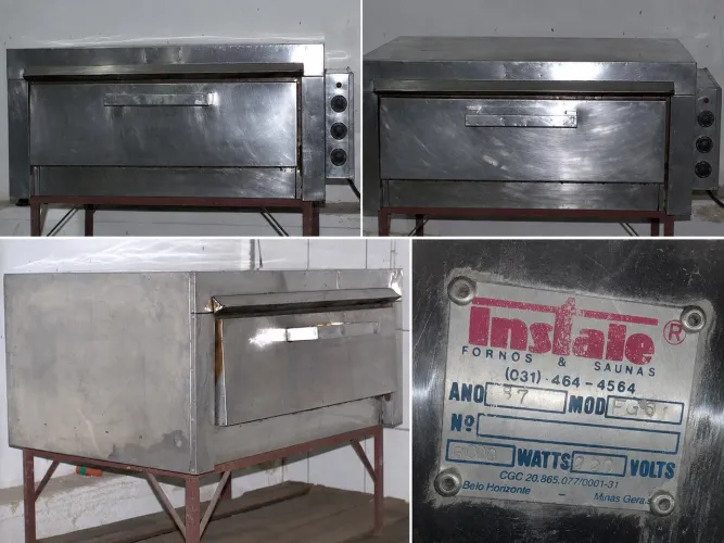 Forno Industrial Infral 220V com Pedra Refratária