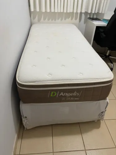 Cama box + colchão solteiro