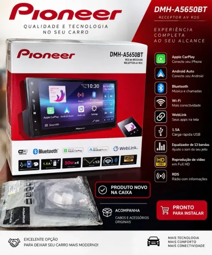 Central Multimídia Pioneer DMH-A5650BT