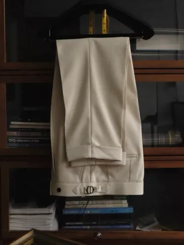 Calça De Alfaiataria/Terno | Lã de Damasco | Masculino