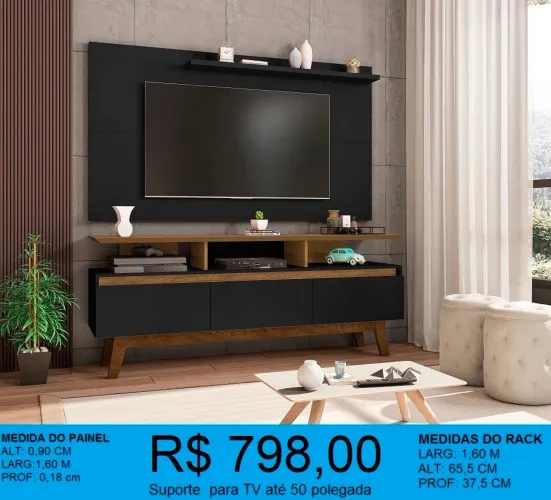 Rack + Painel Super Promoção - Entrega e Monta Grátis -