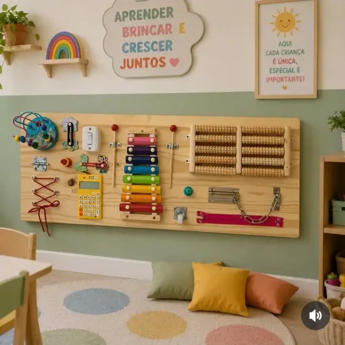 Painel Sensorial Infantil