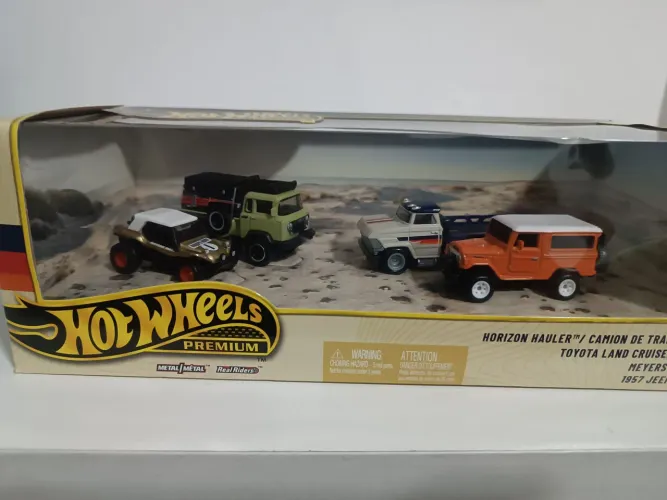 Hot Wheels Premium Diorama Horizon Hauler, escala 1/64, fabricado pela Mattel