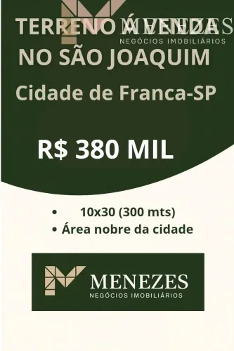 Terreno à venda no Bairro São Joaquim