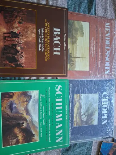 Discos de vinil coleção Mestres da Musica