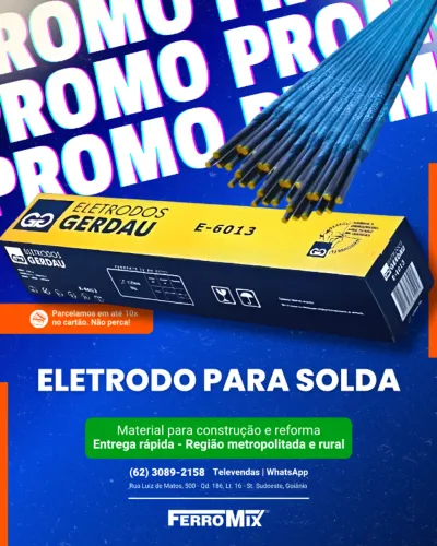 Eletrodo De Solda E6013 Revestido Azul 2,5mm e 3,2mm - Gerdau - 5kg - Entrega rápida