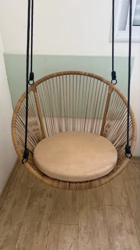 Cadeira De Balanço Suspensa De Teto Sacadas E Varandas Fibra
