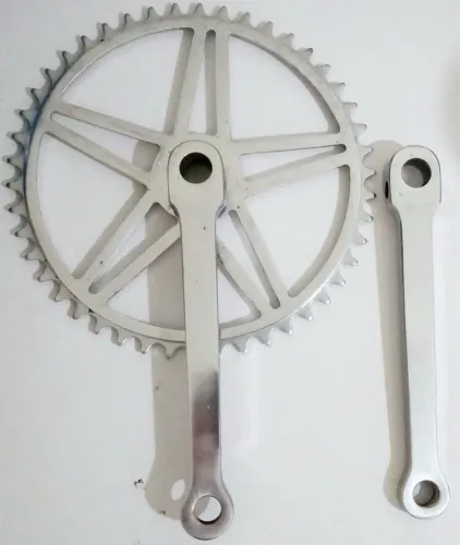 Coroa (Rotação) E Pé Di Vela Cromada Bicicleta Antiga