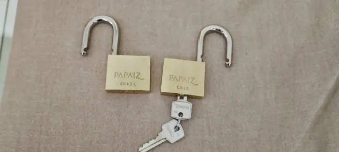 Dois Cadeados Papaiz 40 mm - mesmo segredo