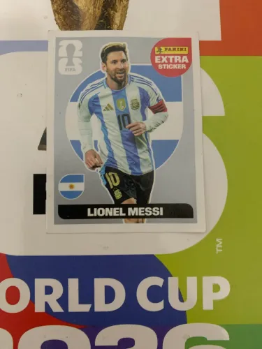 Lionel Messi Extra Sticker SILVER - Panini Copa 2026 - Rara