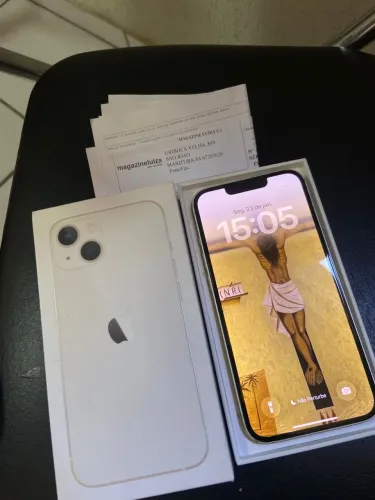 iPhone 13 com caixa e nota fiscal 