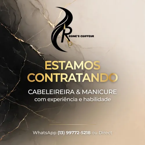 Vaga para cabeleireira e manicure 
