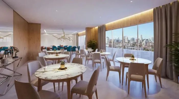 Inovar Residence Studio com automação próximo Praça Batista Campos