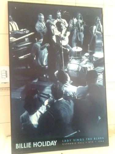 Quadro grande jaz blues Billie Holiday da arte pripria