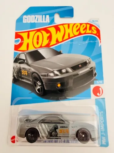 hot wheels nissan skyline gt-r bcnr33 godzilla cinza j-imports lacrado