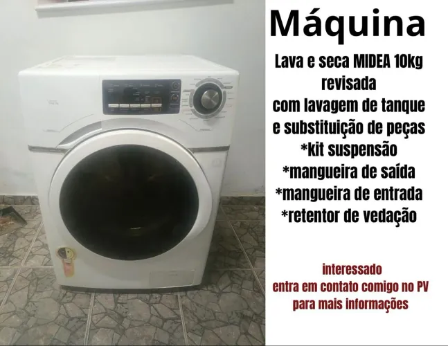 Máquina lava e seca midea 10K secaram 7K