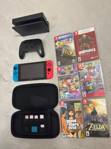 Console Nintendo Switch + Controle Nintendo Original + 6 Jogos