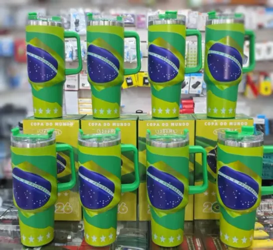 Copo Térmico Brasil 1,2L Copa Do Mundo
