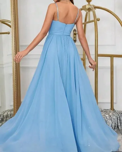 Vestido para madrinha de casamento azul