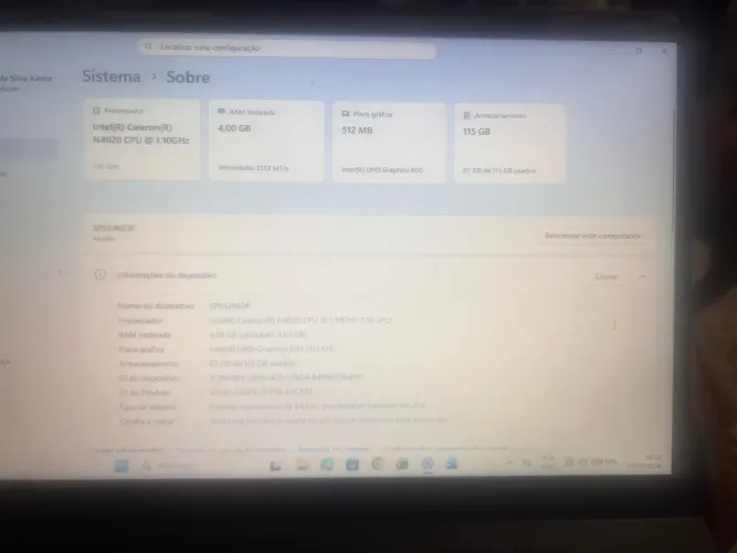 Notebook positivo vision c15 muito novo