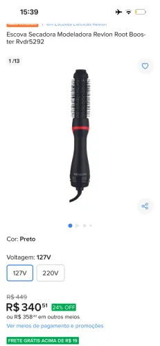 Escova modeladora