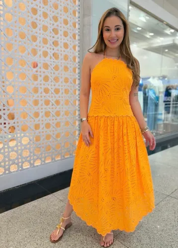 Vestido artesanal Farm