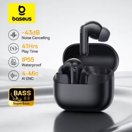 Fone Bluetooth Baseus Bass Ep10 Nc Cancelamento Ruído Anc