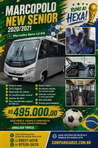 Marcopolo Senior 2020/2021 Mercedes Benz Lo916