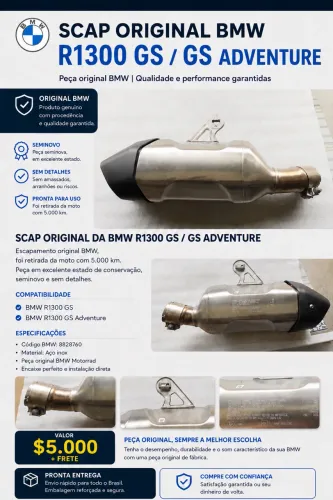 Ponteira original BMW R1300GS/GSA