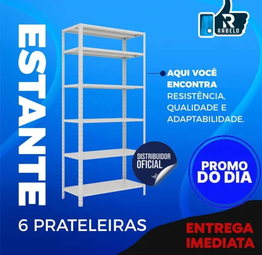Promoção de estante de 28/30 e 40cm com 6 bandejas por tempo limitado