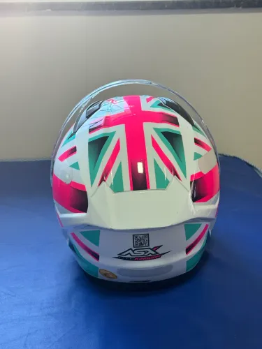Capacete ASX City Kingdom (Branco/Rosa/Tiffany)