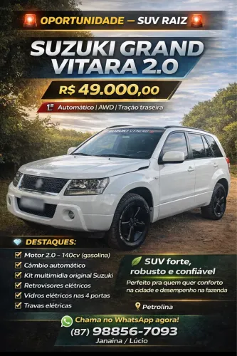 Suzuki Grand Vitara 2.0 16V 4x2/4x4 5P Aut. 2012