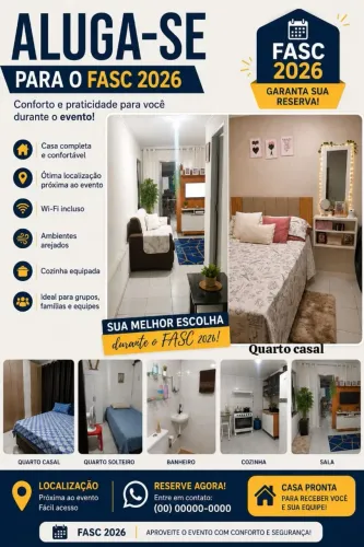 Alugo casa para o Fasc
