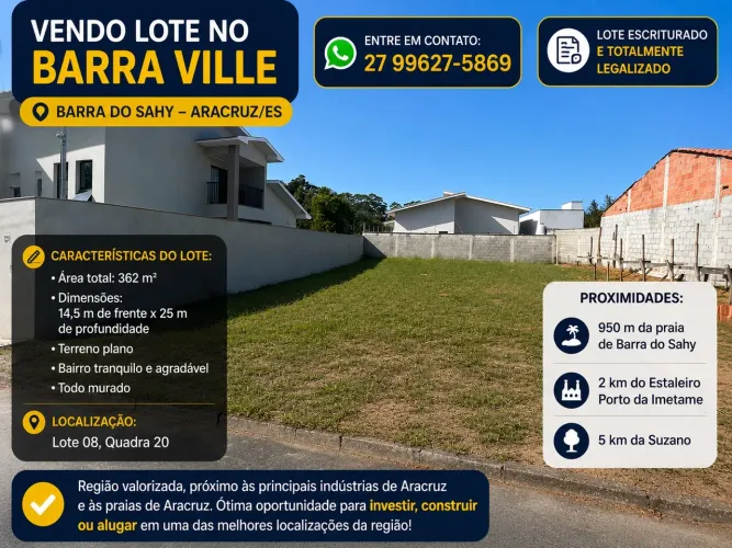 LOTE BARRA VILLE- BARRA DO SAHY