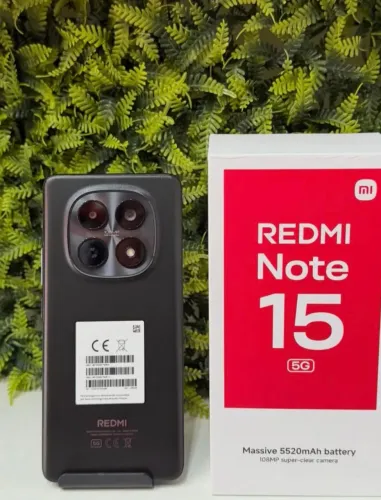 Redmi Note 15 (5G) 256/8 Preto - Toop Bastante Memória + Entrega Grátis 