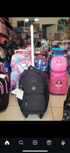 OFERTA MOCHILA REFORÇADA 4 RODAS COM CARRINHO ESTILO MALA 