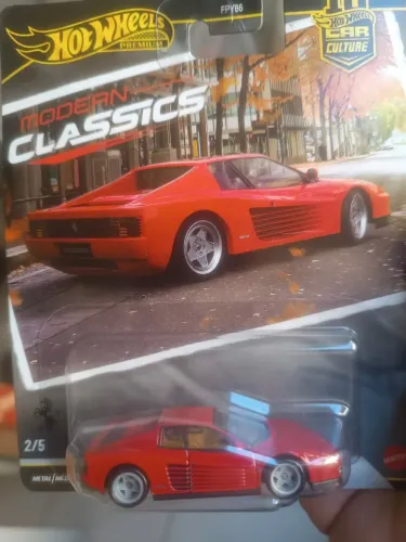 Miniatura hotwheels Ferrari testarossa Premium 