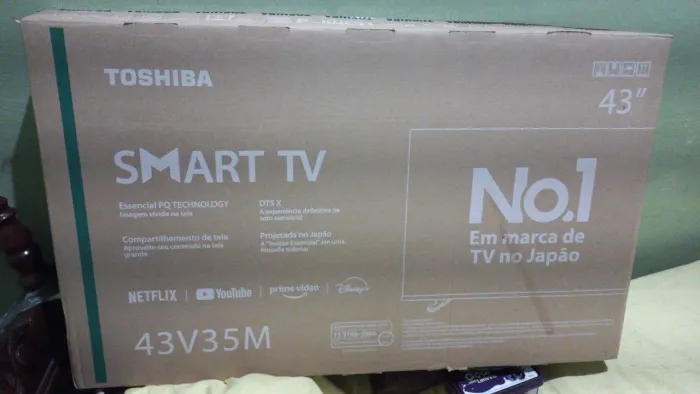 Tv Smart Toshiba 43 Nova pouquíssimo Tempo dr Uso