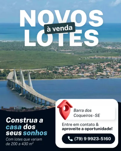 Oportunidade - Lotes em condomínios - Barra dos Coqueiros/SE