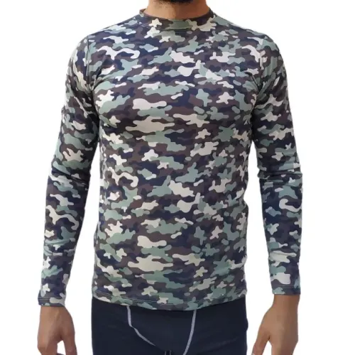 Camiseta de Compressão Camuflada