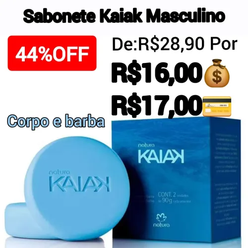 Sabonete Kaiak Masculino-Natura