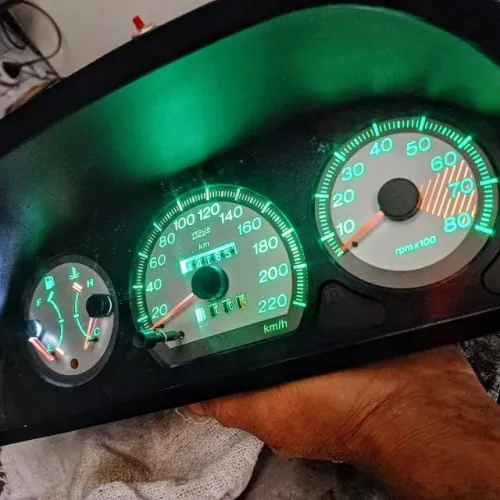 Painel de Instrumento Velocimetro Com Rpm e Temperatura detalhada Palio 1997 2000 com Led